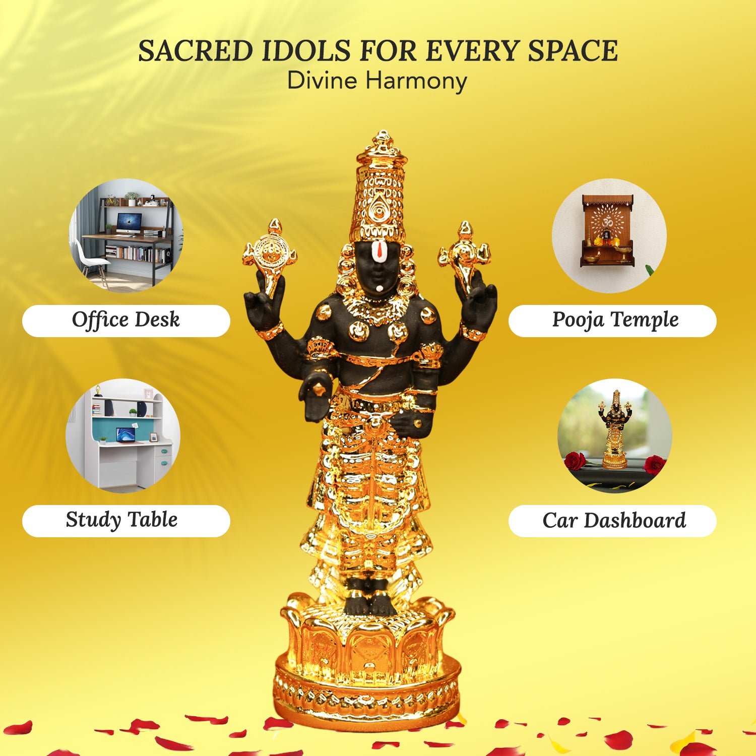 Lord Tirupati Balaji Venkateshwara Idol for Housewarming, Wedding & Gifting