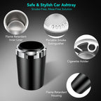 Ashtray with LED lights for Car Dashboard