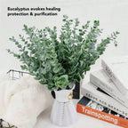 Eucalyptus Leaves Artificial Bunch(18 Stems) for Vase & Home Decor