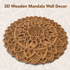 3D Mandala Wooden Wall Art for Home Decor & Gifting