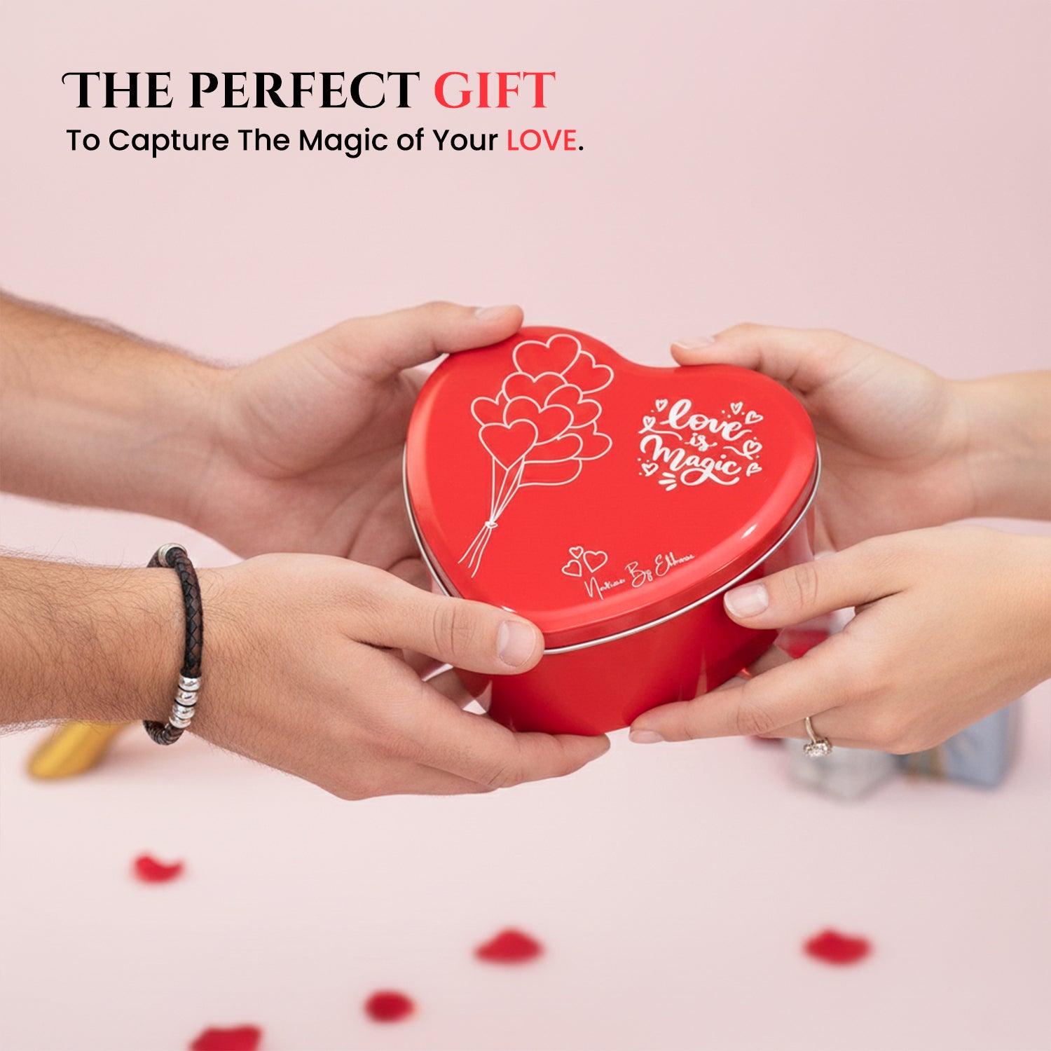 Ceramic Couple Showpiece Gift Box for Valentine's Day & Gifting