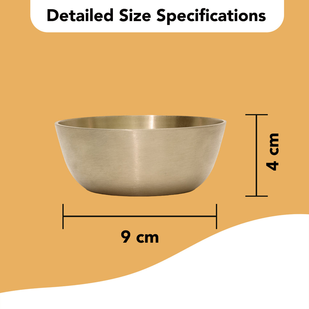 Bronze Kansa Thali Set of 6 Pieces for Home, Dining & Gifting