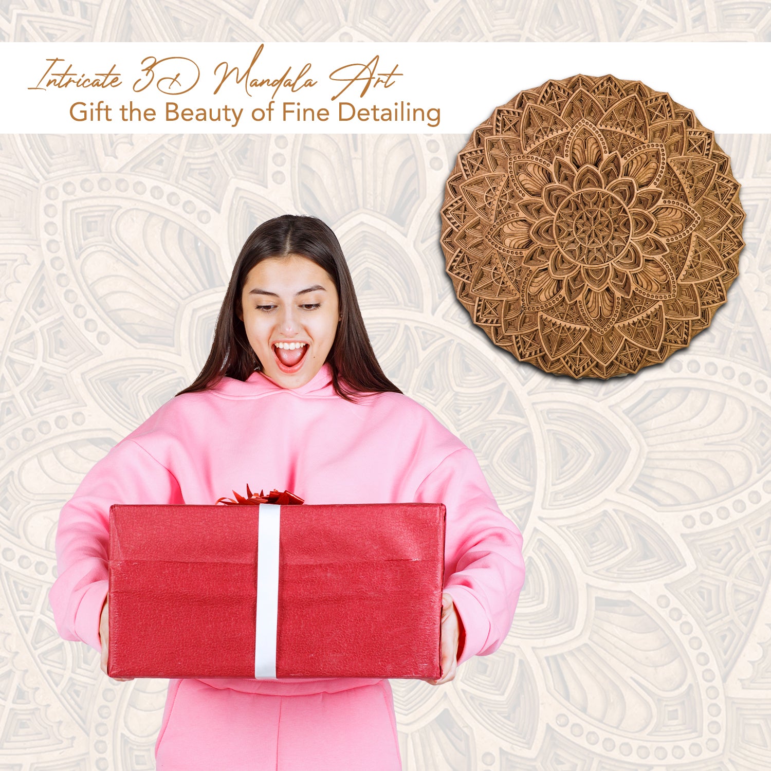 3D Mandala Wooden Wall Art for Home Decor & Gifting