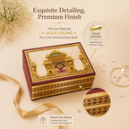 Traditional Printed Foldable Multipurpose Gift Hamper Box with Magnetic Closure (26.5 x 21 x 11 cm)