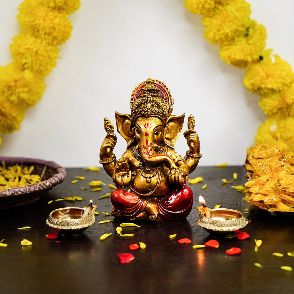 Resin Ganesha Idol for Puja , Office Desk & Gifting