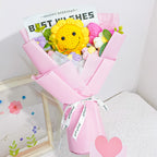Yellow Sunflower Crochet Flowers Bouquet for Home Decor & Gifting