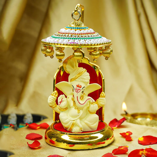 Ekhasa Ganesh Idol - Handcrafted Resin Decoration