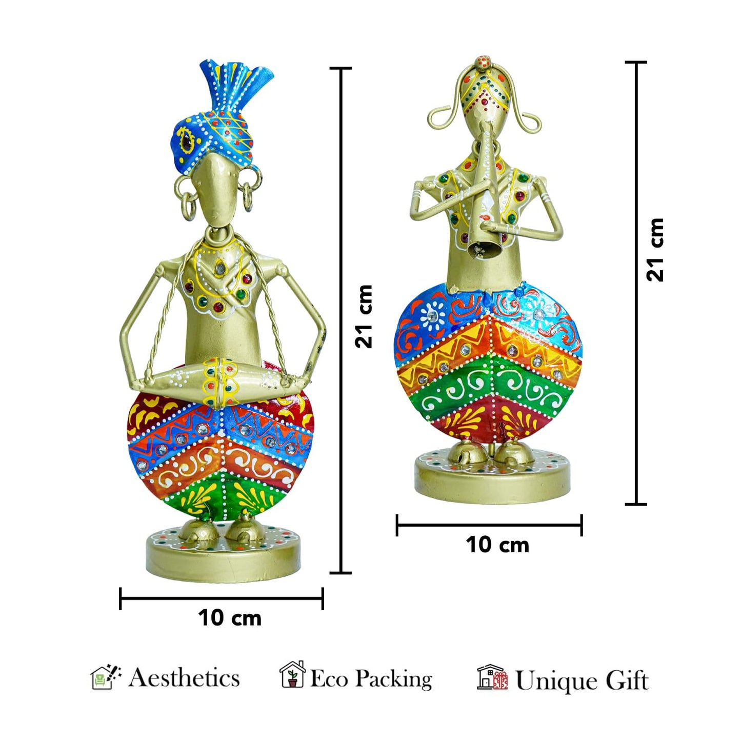Ekhasa Multicolor Rajasthani Figurines - Table decoration idea