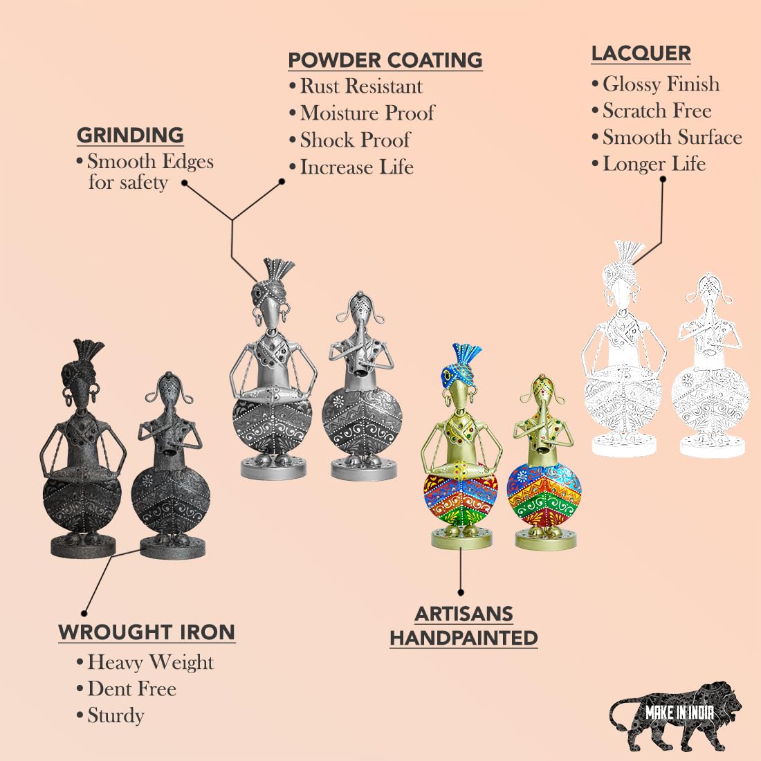 Ekhasa Iron Showpiece - Unique art for festive occasions