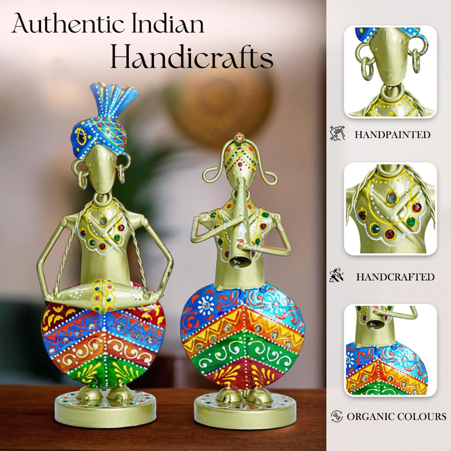 Ekhasa Handpainted Musicians - Decorative item for office desk