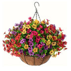 Hanging Artificial Faux Flowers Plant for Balcony Home Decor & Outdoor Decoration