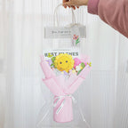 Yellow Sunflower Crochet Flowers Bouquet for Home Decor & Gifting