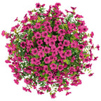 Hanging Artificial Faux Flowers Plant Basket for Balcony Home Decor & Outdoor Decoration