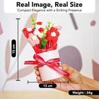 Cherry Blossom Crochet Flowers Bouquet for Home Decor & Gifting