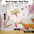 Pink & White Rose Crochet Flower Bouquet for Home Decor & Gifting