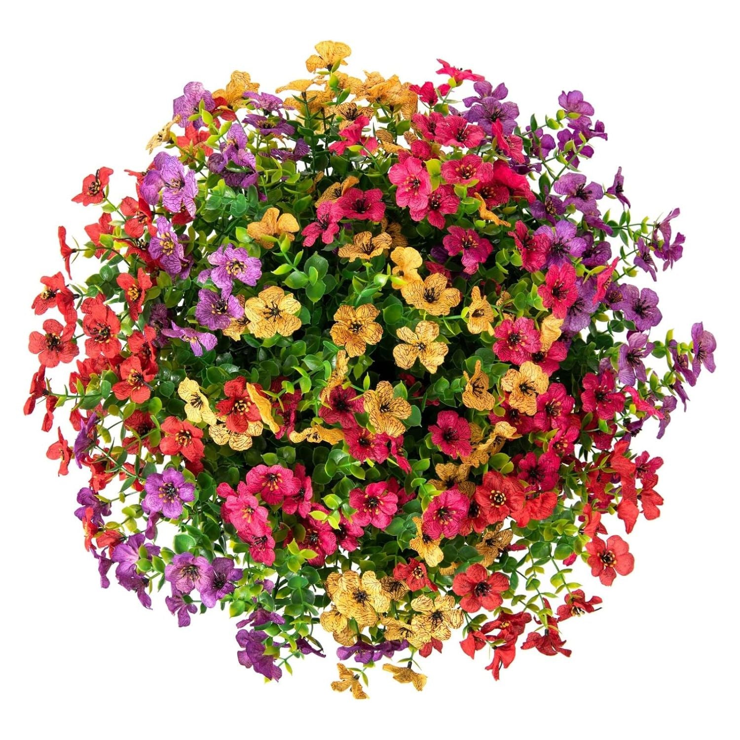 Hanging Artificial Faux Flowers Plant for Balcony Home Decor & Outdoor Decoration