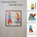 Rajasthani Garba Dancers Metal Wall Hanging for Living Room & Home Decor