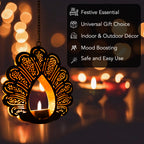 Peacock Design Hanging Tealight Candle Holder for Home Decor(Set of 2)
