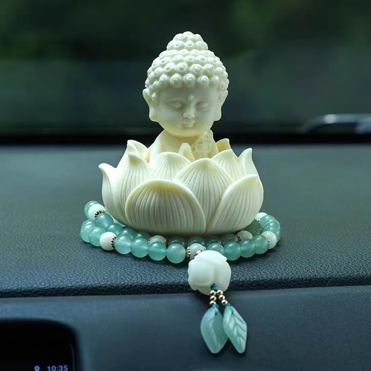 Resin Buddha with Lotus Showpiece for Home Decor & Gifting