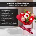 Cherry Blossom Crochet Flowers Bouquet for Home Decor & Gifting