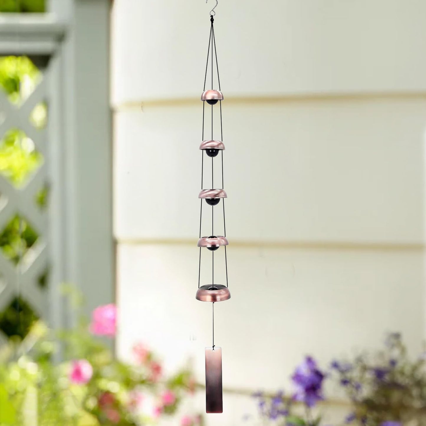 Ekhasa Positive Energy Aluminium Wind Chimes for Home, Balcony, Outdoor, Garden Decoration | Windchimes bells for Vastu, Feng Shui, Serene Music Sound & Positive Vibes | Deep Tone Windchime for Gift