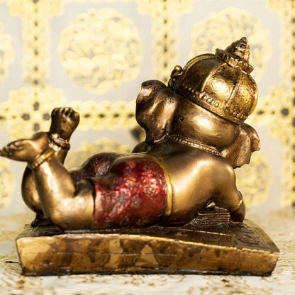 Ekhasa Ganesha Idol for Home & Office | Ganesh Murti for Home Decor Gifts | Ganpati Idol for Pooja Room | Vinayaka Idol for Office Desk | Vinayagar Statue for All Occasion (Handpainted)