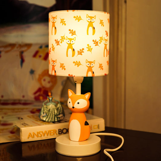 Ekhasa Ceramic Side Table Lamp for Kids Bedroom | Bedside Night Lamps for Children | Aesthetic Table Lamp for Girls & Boys Study Table & Kids Room | Cute Small Beautiful Bed Side Reading Light Lamp