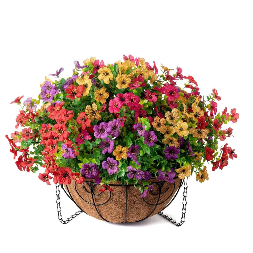 Hanging Artificial Faux Flowers Plant for Balcony Home Decor & Outdoor Decoration