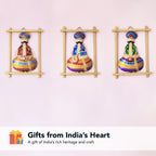 Rajasthani Musicians Metal Wall Hanging Set for Living Room, Bedroom & Home Decor