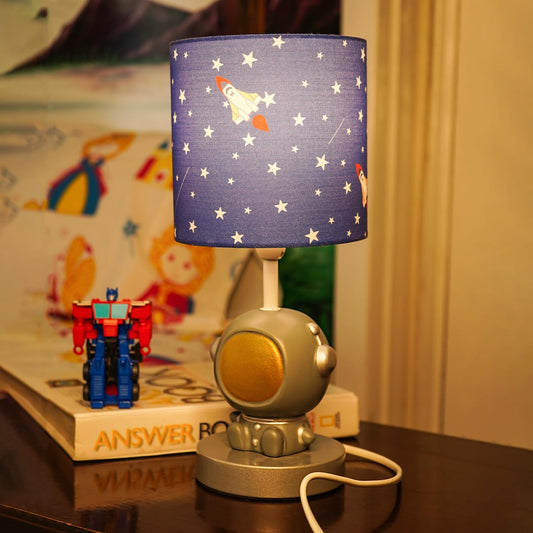 Ekhasa Ceramic Side Table Lamp for Kids Bedroom | Bedside Night Lamps for Children | Aesthetic Table Lamp for Girls & Boys Study Table & Kids Room | Cute Small Beautiful Bed Side Reading Light Lamp