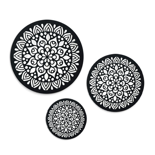 Ekhasa Mandala Mirror Wall Decor for Living Room | Mirrors Set for Wall Art & Foyer Decoration for Entrance | Mirror Frames for Home Decor, Dining Room, Bedroom & Office | Mirror Decorative Items