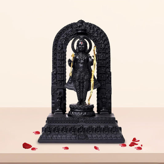 Ekhasa Ram Lalla Idol | Ayodhya Ram Lala Murti Exact Replica | Shri Ramlala Statue | Shree Ram Bhagwan Murti for Car Dashboard, Home, Pooja Temple, Gift | Lord Rama Idol | Sri Ramlalla (5 inch)
