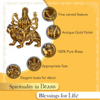 Brass Durga Idol for Home Decor, Pooja Room, Office Desk & Gifting