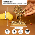 Pure Brass Mata Rani Idol for Pooja Room, Office Desk & Home Decor