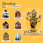 Pure Brass Mata Rani Idol for Pooja Room, Office Desk & Home Decor