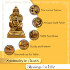 Pure Brass Kuber Murti idol for Vastu, Pooja Room, Home Decor & Office Desk