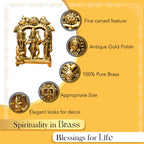 Pure Brass Ram Darbar Idol for Pooja Room, Home Decor & Gifting