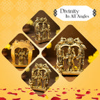 Pure Brass Ram Darbar Idol for Pooja Room, Home Decor & Gifting