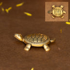 Brass Feng Shui Tortoise Idol for Vastu & Home Decor