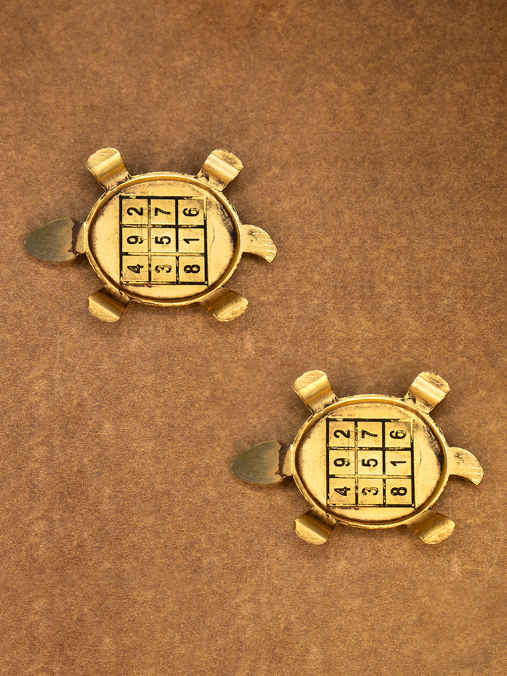 Brass Feng Shui Tortoise Idol for Vastu & Home Decor