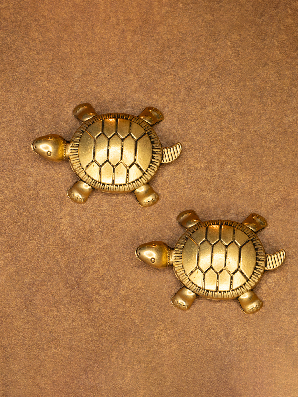 Brass Feng Shui Tortoise Idol for Vastu & Home Decor