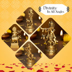 Brass Lord Krishna Idol for Puja, Home Decor & Spiritual Gifting