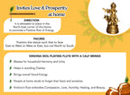 Brass Lord Krishna Idol for Puja, Home Decor & Spiritual Gifting