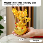 Crystal Feng Shui DIY Citrine Golden Tree Showpiece for Home, Office & Table Decor