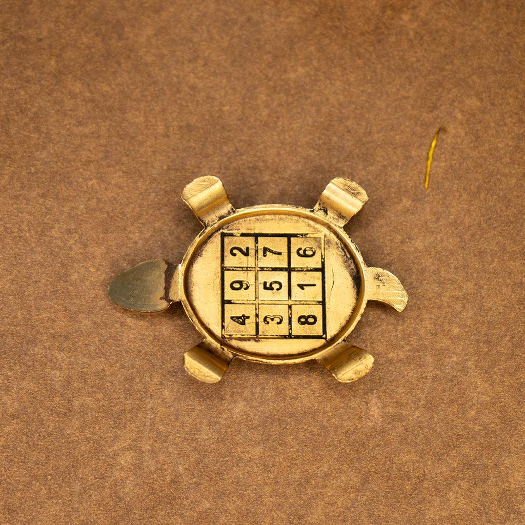 Brass Feng Shui Tortoise Idol for Vastu & Home Decor