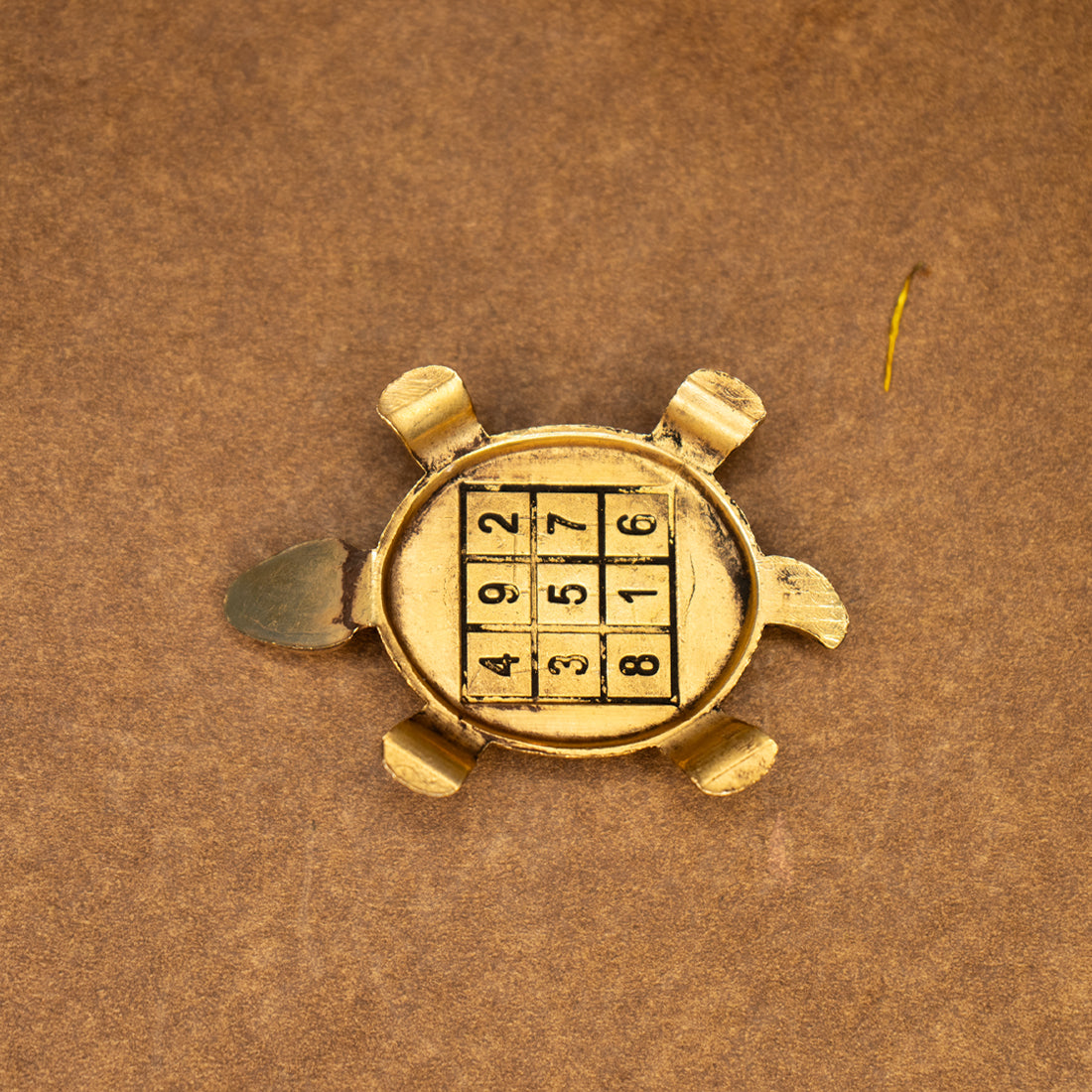 Brass Feng Shui Tortoise Idol for Vastu & Home Decor