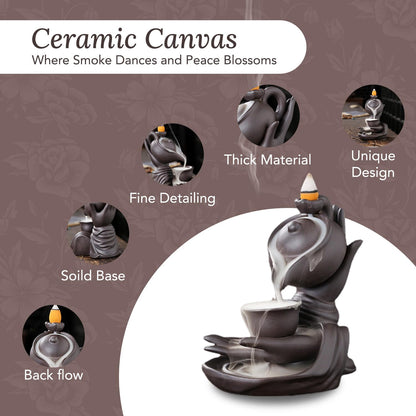 Ekhasa Ceramic Incense Holder - Elegant design for spa environments